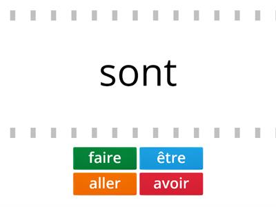 être/avoir/aller/faire