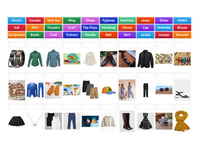 Clothes, Footwear and Accessories