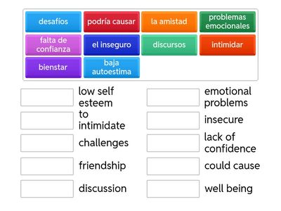 mental health vocab in spanish
