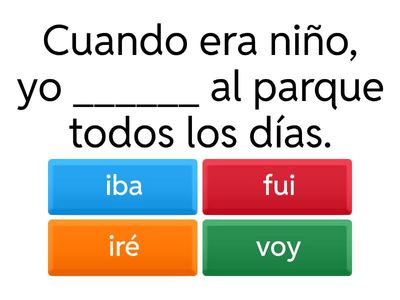 Test de Pretérito Imperfecto