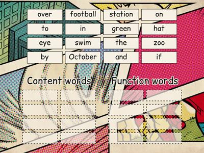 Content and function words