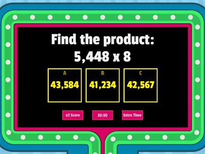 Multiplying a One Digit by a Multi-Digit Number #1