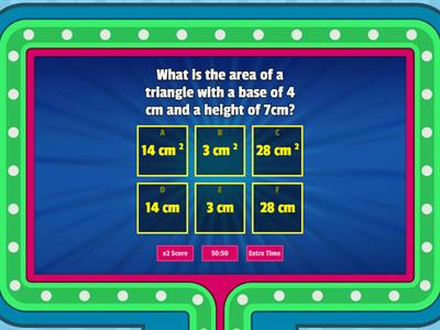 Area of Parallelogram, Triangle, and Trapezoid review