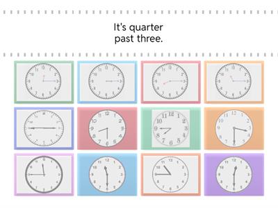 Be3 Unit 1 Culture Connection Time(quarter to\quarter past\half past)