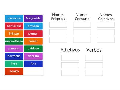 Classificação de palavras