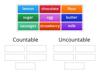 Countable / uncountable