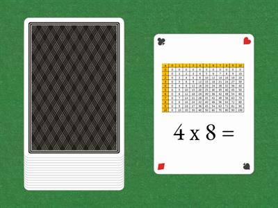 Multiplicación: Buscamos resultados en la tabla pitagórica