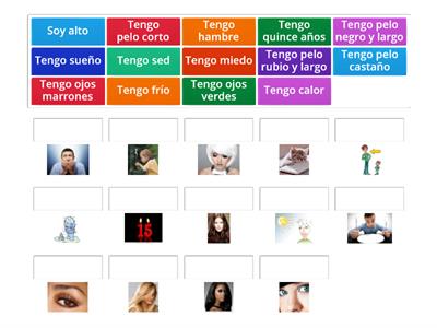 descripciones físicas + Tengo expressions