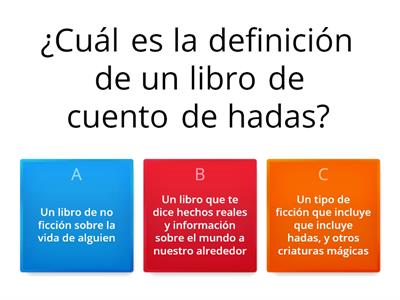 SPED Géneros Literarios Repaso para el Examen