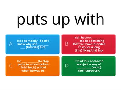 Phrasal Verbs -practice 2