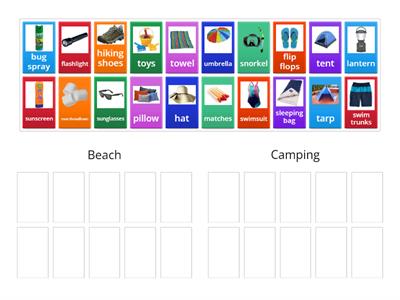 Beach Vs. Camping