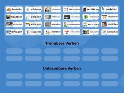 Trennbare oder untrennbare Verben?