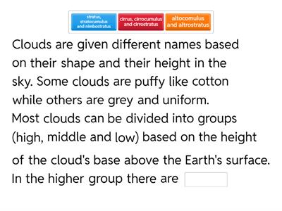 Вставить правильные слова (Английский язык. Астрономия. 11 класс)