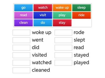 regular and irregular verbs