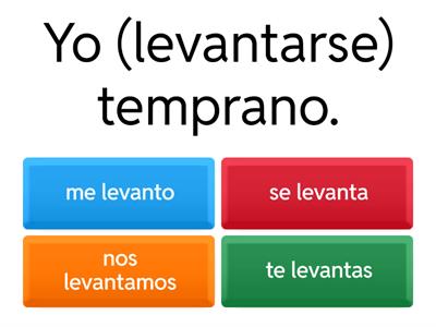 Conjugate Reflexive Verbs in Spanish