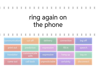 VOCAB REVIEW.2 - SENDING & RECEIVING