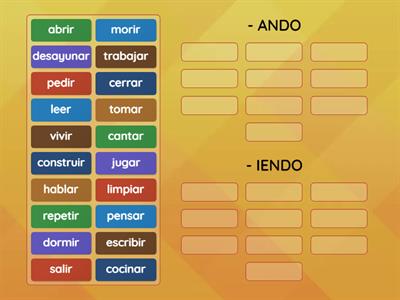 Estar + ando/iendo