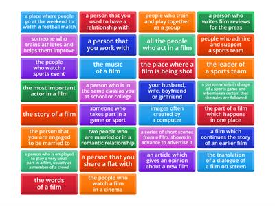 English File Intermediate unit 4-5 vocab revision