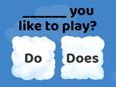 P3 English - harder Do/Does