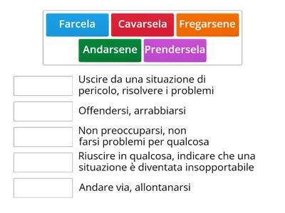 Verbi pronominali idiomatici B1