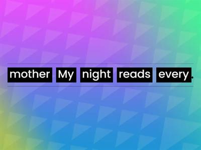  PRESENT SIMPLE ORDER N2 VALE