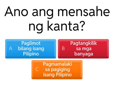 Awit - Simuno at Panaguri - Ayos ng pangungusap