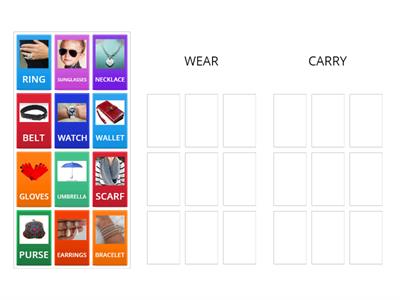 Classify the accessories.