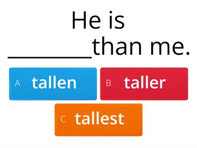 Degrees of comparisons