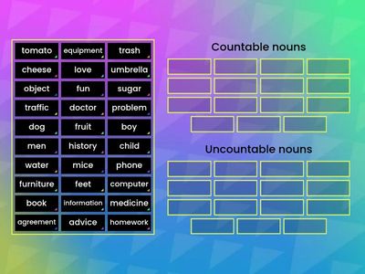 Countable & Uncountable nouns