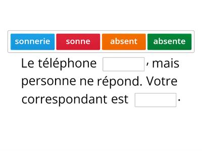 Prendre contact (téléphone, Vocab. du fr. des affaires, chap. 6)