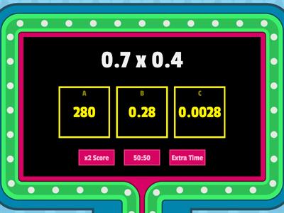 Multiplying Decimals 