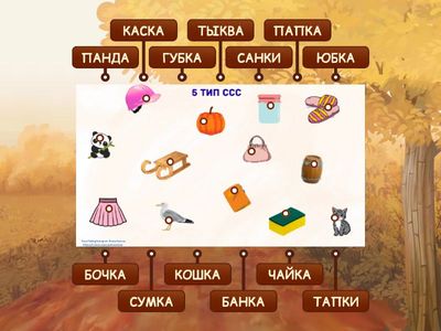 Чтение слов 5 типа ССС