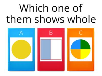  whole, half and quarter