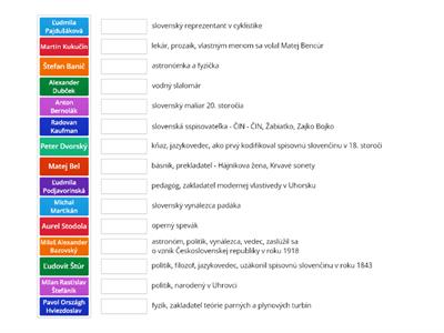 VLA - Významné slovenské osobnosti