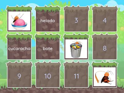 Memorama Lectura pronalees: La cucaracha comelona 