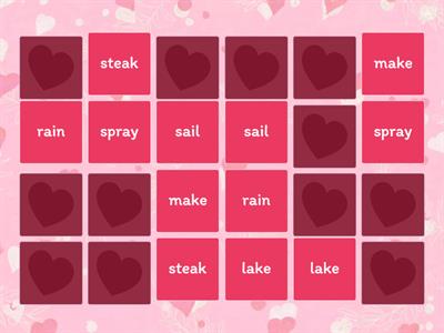 Sounds-Write /ae/ (word reading) 1 Hearts