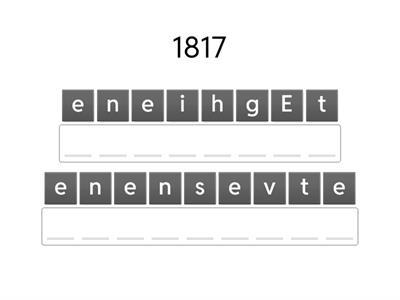 4. Write the years.