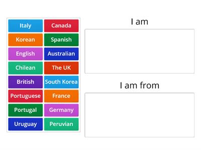 Countries and Nationalities