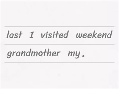 Simple Past Regular verbs