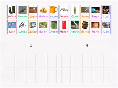 Диференціація Ц - Ч