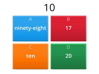 3rd grade  NUMBERS 1-100