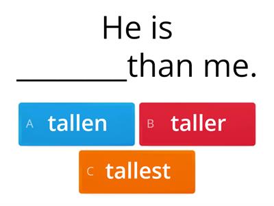 Degrees of comparisons