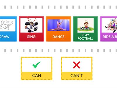 ACTIONS CAN OR CAN´T 