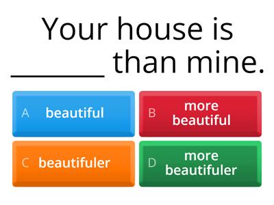 Comparative and Superlative Adjectives