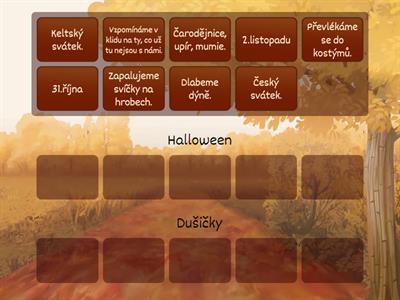 Halloween x Dušičky - čtení s porozuměním