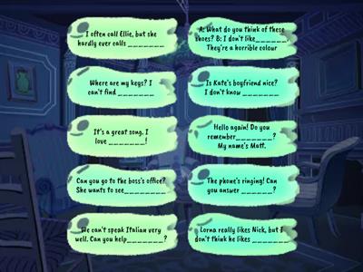 Grammar: Object pronouns 1 (Level elementary 6A)