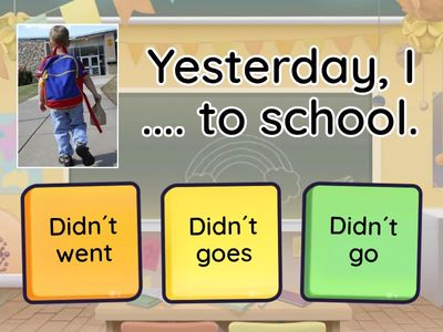 Past Simple (Negative sentence)