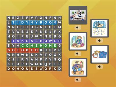 4 Form. Unit 3. Daily life. Lesson 4. Vocabulary matching. 