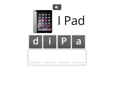 Spelling iPad/Zoom Words