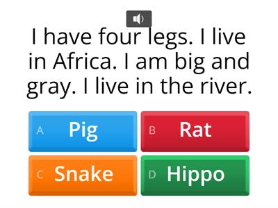 Quiz2: Animal riddles Author PhilipR esl printables - 342